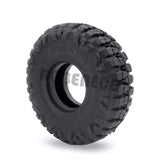 4PCS Micro Crawler 1.0" Wheel Tires Soft Mud Terrain Rubber Tyres for 1/24 Axial SCX24 Bronco Gladiator Deadbolt Parts