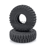 4PCS Micro Crawler 1.0" Wheel Tires Soft Mud Terrain Rubber Tyres for 1/24 Axial SCX24 Bronco Gladiator Deadbolt Parts