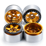 4PCS 2.2 Beadlock Wheels Rim for SCX10 D90 Wraith 90048 90018 RR10 TRX4 RedCat MST RC 1/10 Crawler Car