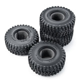 4PCS 2.2inch 125mm Rubber Wheel Tires for Axial Wraith 90048 RR10 SCX10 TRX4