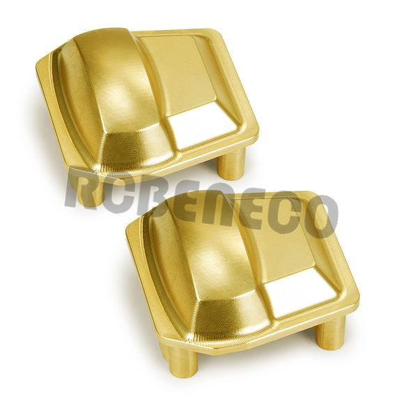 2PCS Brass Axle Diff Cover For 1/6 RC Crawler Car Axial SCX6