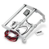 Stainless Steel Front Bumper with LED Light Anti Collision Bumper for TRX4 Ford