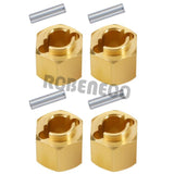 Brass Wheel Hex Hub 4mm/5mm/6mm Extenders Adaptor Set for 1/18 RC Crawler Car TRX4M Upgrade Parts