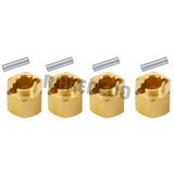 Brass Wheel Hex Hub 4mm/5mm/6mm Extenders Adaptor Set for 1/18 RC Crawler Car TRX4M Upgrade Parts