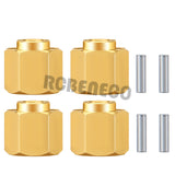 Brass Wheel Hex Hub 4mm/5mm/6mm Extenders Adaptor Set for 1/18 RC Crawler Car TRX4M Upgrade Parts