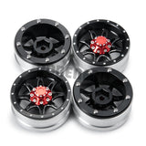 1/2/4pcs 1.9inch Alloy Beadlock Wheel Rims for SCX10 D90 TRX4