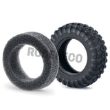 4PCS Rubber Tyres 15x42mm for Kyosho Jimny 1/18 RC Crawler Car Wheels Tires Upgrade Parts