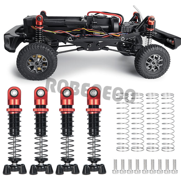 Shock Absorber Aluminum Alloy Damper with Spare Springs for 1/18 Kyosho Jimny RC Crawler Car