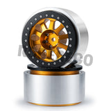 1/2/4pcs 2.9inch Aluminum Alloy Beadlock Wheel Rim for Axial SCX6