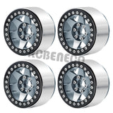 4PCS 2.2 Beadlock Wheels Rim for SCX10 D90 Wraith 90048 90018 RR10 TRX4 RedCat MST RC 1/10 Crawler Car