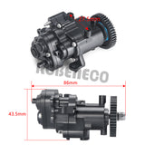 Metal Gearbox with Shifting Slipper Clutch and Transmission Internal Gears for 1/10 RC Crawler TRX4 TRX6 Upgrade