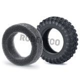 Metal Wheel Rim & Rubber Tyre for Axial SCX24 1/24 Rc Crawler Car