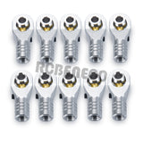 10PCS Stainless Steel M4 Link Tie Rod End Ball Joint Ball Head Right-Hand Screw for 1/10 RC Crawler Axial SCX10 90046