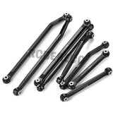 8PCS CNC Aluminum High Clearance 4 Links Set for 1/24 RC Crawler Car Axial SCX24 Jeep Gladiator AXI00005