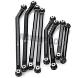 8PCS CNC Aluminum High Clearance 4 Links Set for 1/24 RC Crawler Car Axial SCX24 Jeep Gladiator AXI00005