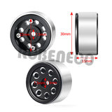 CNC Metal 1.0" Beadlock Micro Wheel Rims Hub for Axial SCX24