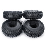 4pcs 2.2inch Rubber Tyre Wheel Tires with Foam Insert for Axial SCX10 90046 AXI03007 Wraith 90048 TRX4 1/10 RC Rock Crawler Car