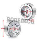 CNC Metal 1.0" Beadlock Micro Wheel Rims Hub for Axial SCX24