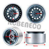 1/2/4pcs CNC Aluminum 2.9" Beadlock Wheel Rim for Axial SCX6