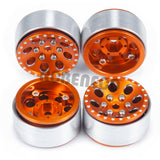 1.0inch Metal Beadlock Wheels Rims for Axial SCX24 1/24 RC Crawler Car