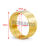 4PCS Brass Internal Beadlock Ring Clamp Ring Fit 1.0" Wheel Rim for 1/24 RC Crawler Axial SCX24 Upgrade Parts