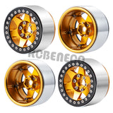 4PCS 2.2 Beadlock Wheels Rim for SCX10 D90 Wraith 90048 90018 RR10 TRX4 RedCat MST RC 1/10 Crawler Car