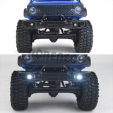 Aluminum Alloy Rear Bumper/Front Bumper with LED Front Light for Axial SCX24 AXI00006 Bronco 1/24th RC Crawler