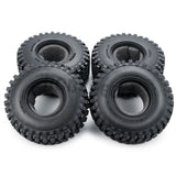 4PCS 2.2inch 125mm Rubber Wheel Tires for Axial Wraith 90048 RR10 SCX10 TRX4