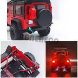 Front & Rear LED Lights Spotlights for Traxxas TRX-4M Bronco Defender 1/18 RC Crawler Upgrade Parts