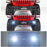 Metal Front Bumper with LED Lights for Axial SCX10 III AXI03006 Gladiator AXI03007 Wrangler 1/10 RC Crawler Car