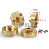 Brass 7mm Wheel Hex Hub Extension, Steering Knuckle, Wheel Weights Hex Adapter, Diff Cover Front Rear, Girder Mount for Axial Scx24