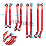 Metal High Clearance Chassis Link Rods Set for 1/18 RC Crawler Traxxas TRX4M Bronco Defender Upgrade Parts