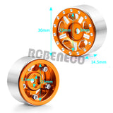 4PCS 1.0" Micro Beadlock Wheel Rim for 1/24 RC Crawler Car