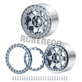 2.2 inch RC Beadlock Wheels Rims Aluminum Metal Hub for 1/10 RC Crawler Car Axial Wraith 90018/90048 RR10 TRX4