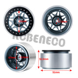 1/2/4pcs CNC Aluminum 2.9" Beadlock Wheel Rim forAxial SCX6