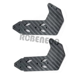 2Pcs Carbon Fiber Rear Wing Side Spoiler Plate for ARRMA LIMITLESS F1 1/7 RC Car