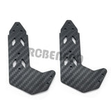 2Pcs Carbon Fiber Rear Wing Side Spoiler Plate for ARRMA LIMITLESS F1 1/7 RC Car