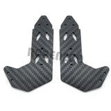 2Pcs Carbon Fiber Rear Wing Side Spoiler Plate for ARRMA LIMITLESS F1 1/7 RC Car