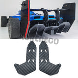 2Pcs Carbon Fiber Rear Wing Side Spoiler Plate for ARRMA LIMITLESS F1 1/7 RC Car