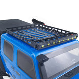 Metal Roof Rack Luggage with Headlight for 1/24 RC Crawler Car Axial SCX24 AXI00005