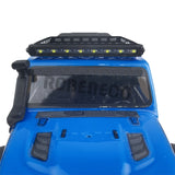 Metal Roof Rack Luggage with Headlight for 1/24 RC Crawler Car Axial SCX24 AXI00005