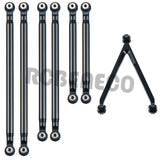 CNC Aluminum Chassis Links Set Linkage Pull Rod for Axial SCX24