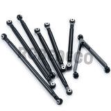 CNC Aluminum Chassis Links Set Linkage Pull Rod for Axial SCX24