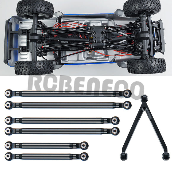 CNC Aluminum Chassis Links Set Linkage Pull Rod for Axial SCX24