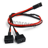 Rear Tail Red Light Simulated Decoration Lamps for 1/24 RC Crawler Axial SCX24 AXI00006