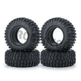 4PCS 1.0inch 50/54mm Width Rubber Wheel Tires for SCX24 Micro Cars