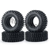 4PCS 1.0inch 50/54mm Width Rubber Wheel Tires for SCX24 Micro Cars