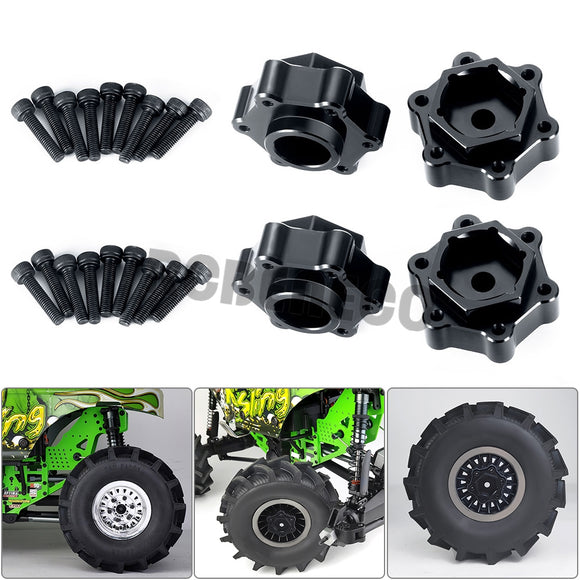 4PCS Wheel Hex Extended Adapter Widen 5mm for LOSI 1/8 LMT 4WD Digger Monster Buggy, King Sling Truck