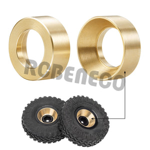 4PCS Internal Balance Ring Brass Wheel Rim Heavy Counterweight for Axial SCX24