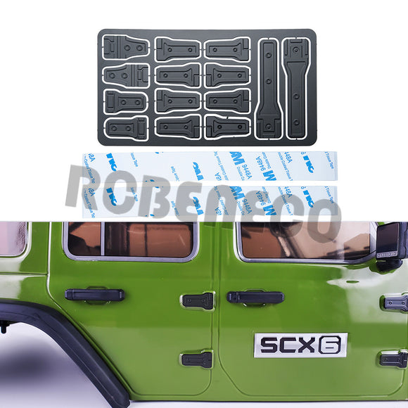Engine Hood Door Hinge Decoration Cover Stickers for Axial SCX6 AXI05000